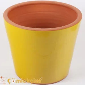 إناء زهور "Savana" زجاجي، أصفر